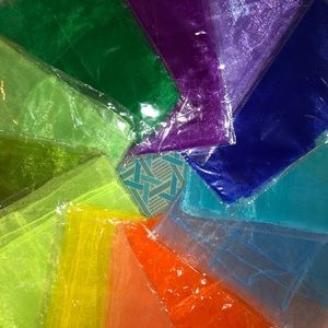 Organza Rainbow Head Scarves
